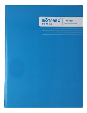 Cuaderno College Caligrafía Horizontal 80 Hjs