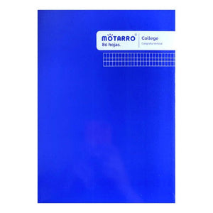 Cuaderno College Caligrafia Vertical 80 Hjs