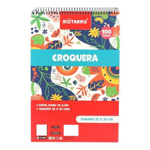 Croquera Oficio 100 Hojas Blancas