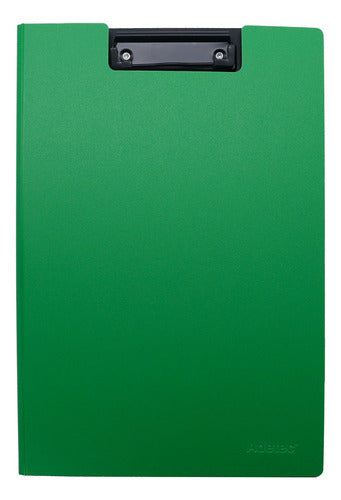 Carpeta Plástica Con Apretador Oficio Adetec