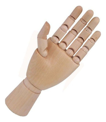 Mano Articulada De Madera 25 Cm