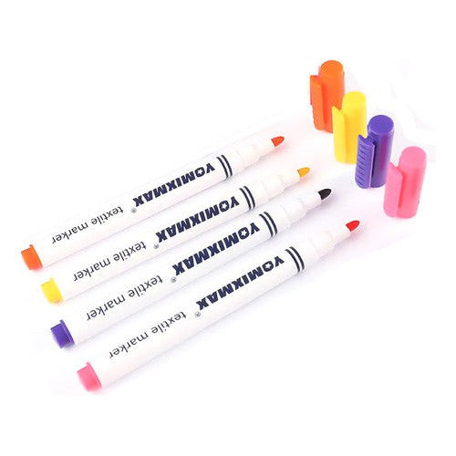 Set 4 Marcadores De Tela Colores Manualidades