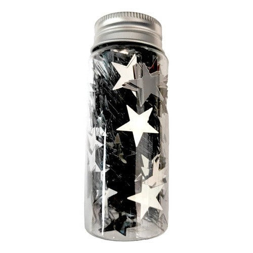 Lentejuelas Estrellas En Frasco 15mm Manualidades 20gr
