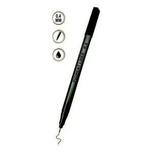 Lápiz De Tinta Negro Tiralíneas Escolar