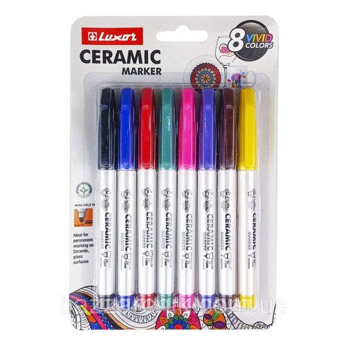 Set Marcadores 8 Colores Para Cerámica