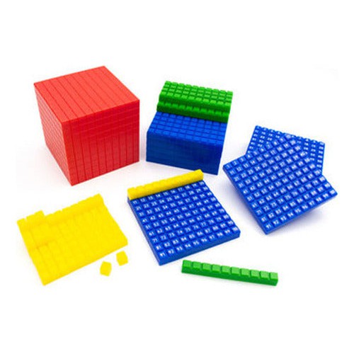 Bloques Base 10 Matemática Conectable 121 Piezas