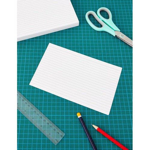 Fichas Tarjetas Bibliográficas Blancas 100 Un 7.5x12.5 Cm