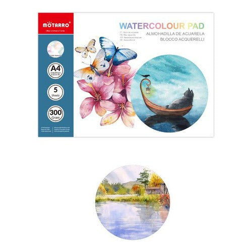 Block Acuarela A4 300gr. 5 Hojas