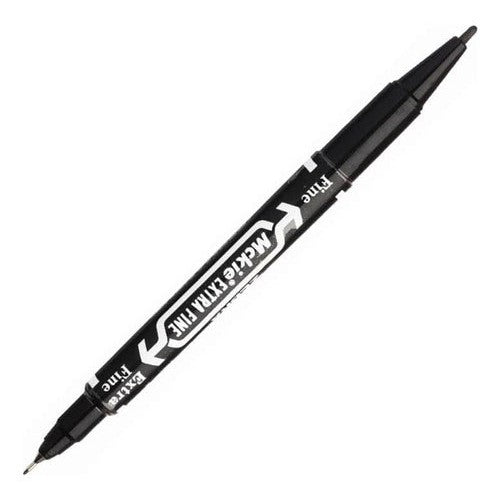 Marcador Permanente Doble Punta Fina Mckie Zebra