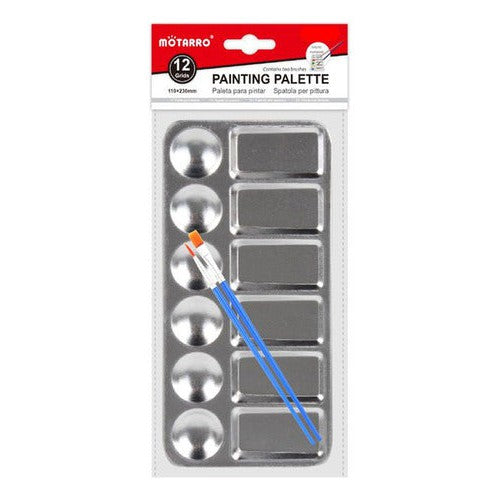 Mezclador Escolar 6 Espacios + 2 Pinceles