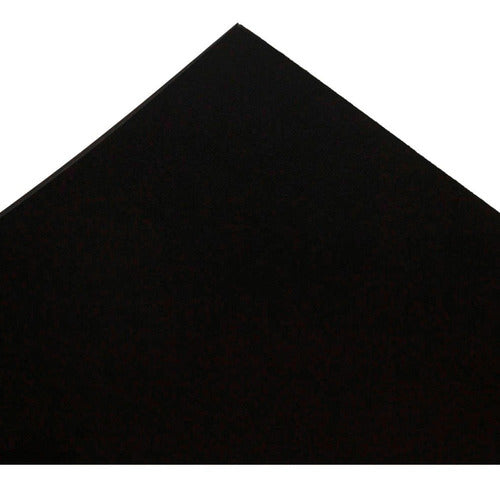 Pliego Cartón Piedra Negro Mm 54x77 Cm