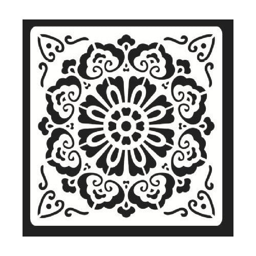 Plantilla Stencil 15x15 Cm Diseño Mandalas