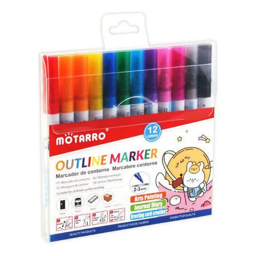 Marcadores Acrilicos Metalizados 12 Colores Manualidades