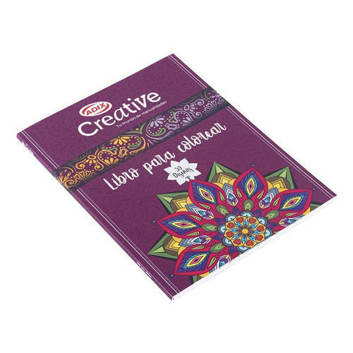 Libro Para Pintar Mandalas Purpura Creative
