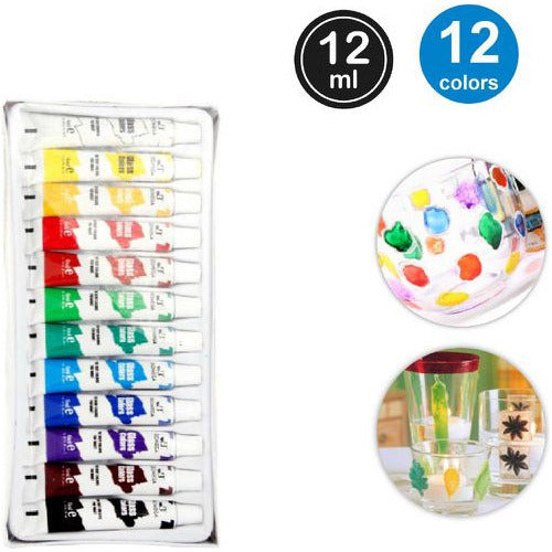 Set De Pintura Para Oleo 12 Col 12 Ml