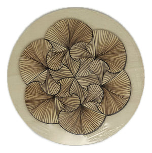 Rompecabezas Puzzle Redondo Madera Mandala