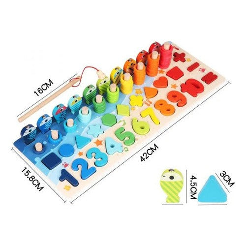 Juego Didáctico Encaje De Números Para Niños