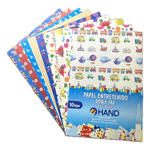 Carpeta Papel Entretenido Doble Faz 10 Pliegos 25x35 Cm