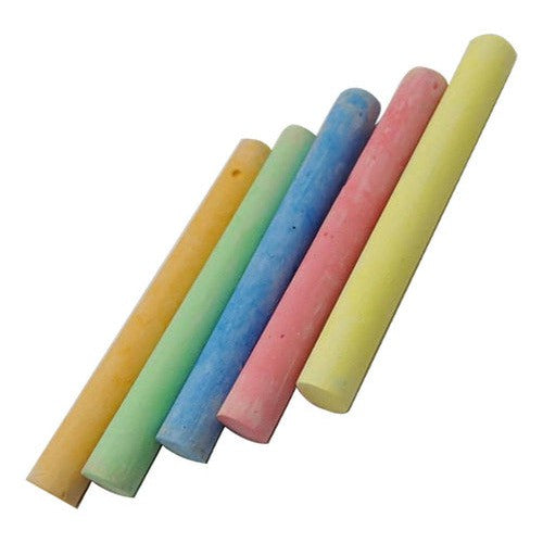 Set De 12 Tizas Colores Escolares