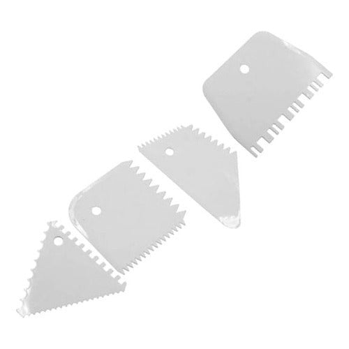 Raspadores Para Masa 4 Piezas Diferentes Texturas