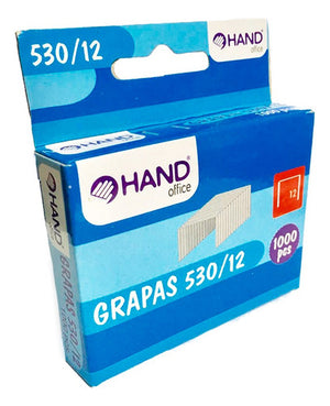 Grapas 530/12 1000 Unid Hand