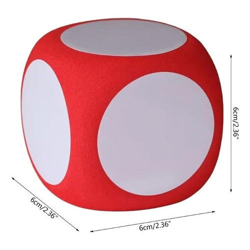 Dado De Goma Eva 6 Caras Escribibles Y Borrables