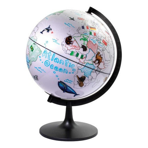Globo Terraqueo Para Pintar 28 Cm