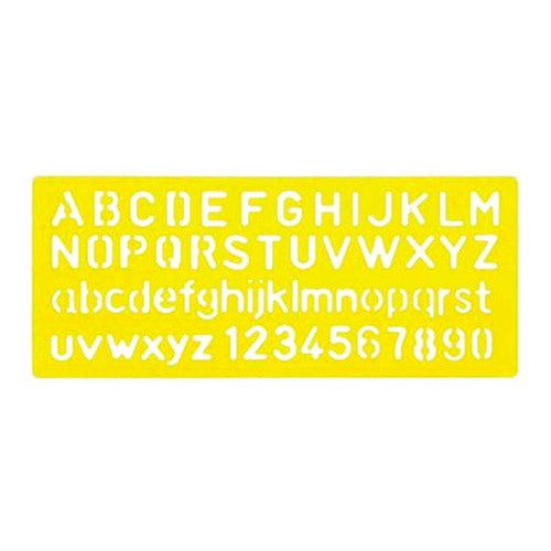 Plantilla Normógrafo Letras Abecedario 12 Mm