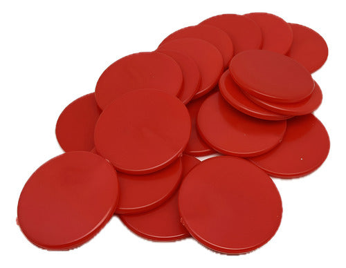 Set 20 Fichas Plásticas Para Contar 25 Mm