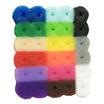 Pack Mostacillas Planchables Hama 2.6mm, 15 Col, 10500 Beads