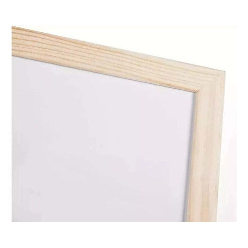 Pizarra Acrílica 50x70 Cm Borde Madera