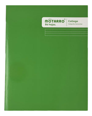 Cuaderno College Caligrafía Horizontal 80 Hjs