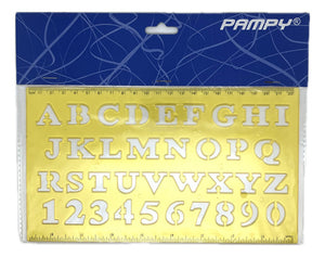 Regla Normografo Letras Abecedario Diseño