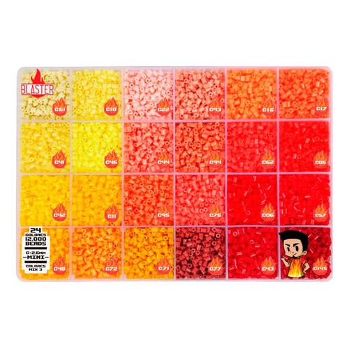 Caja Mostacillas Planchables Hama 2.6 Mm, 24 Col 12000 Beads