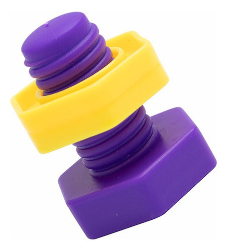 Conectable Tornillo Y Tuerca Plástico Motricidad Fina