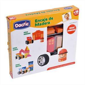 Encaje Madera Estación De Bomberos