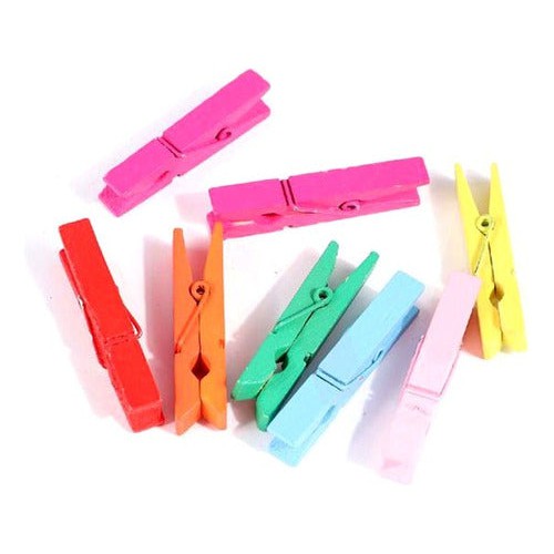 Pinza Perro De Ropa Madera Manualidades 4,5 Cm