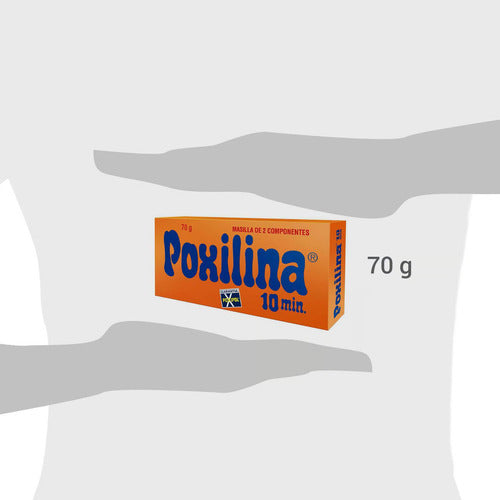 Poxilina Masilla Epóxica De Dos Componentes 70 Gr