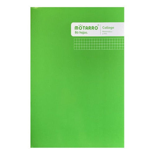Cuaderno College Cuadriculado 5 Mm 80 Hjs