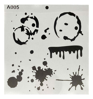 Plantilla Flexible 15x15 Cm Stencil Diseños Texturas