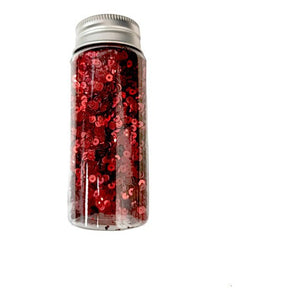 Lentejuelas Redondas En Frasco 3 Mm Manualidades 30gr