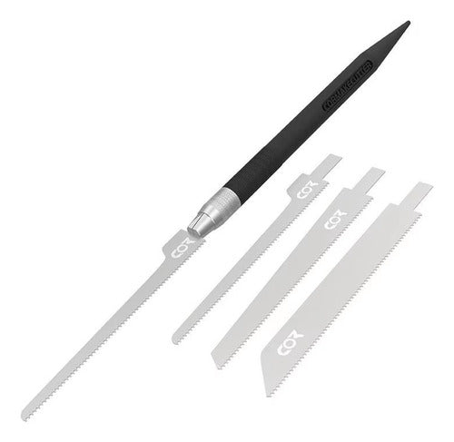 Cuchillo Bisturi De Corte Hojas Sierra 14cm Manualidades