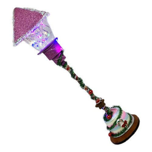 Farol Decorativo Navidad Con Luz Artesanal