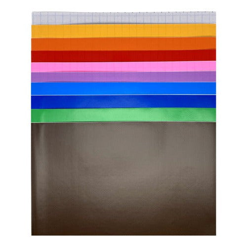 Forro Autoadhesivo En Pliego Mix 10 Colores Adetec
