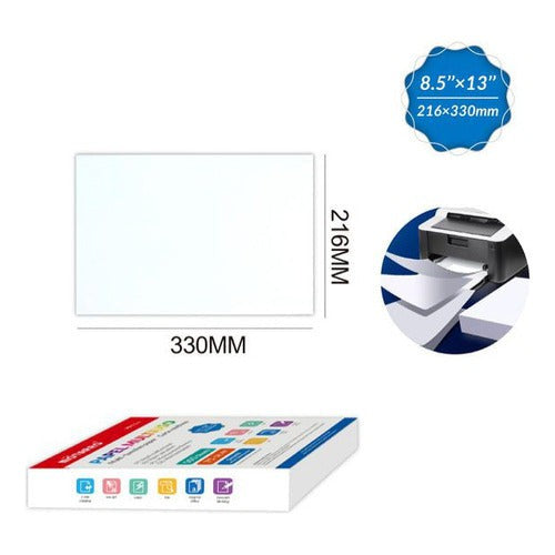 Resma De Papel Tamaño Oficio 500 Hojas Blanco 75grs