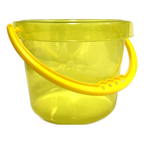 Balde De Color Traslucido Motricidad Fina