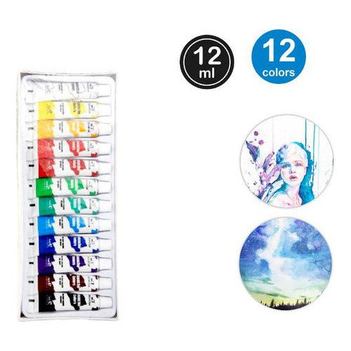 Set De Pintura Gouache 12 Col 12 Ml