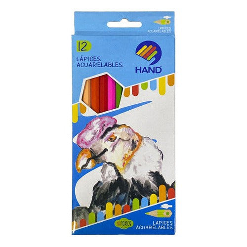 Lápices Acuarelables 12 Colores
