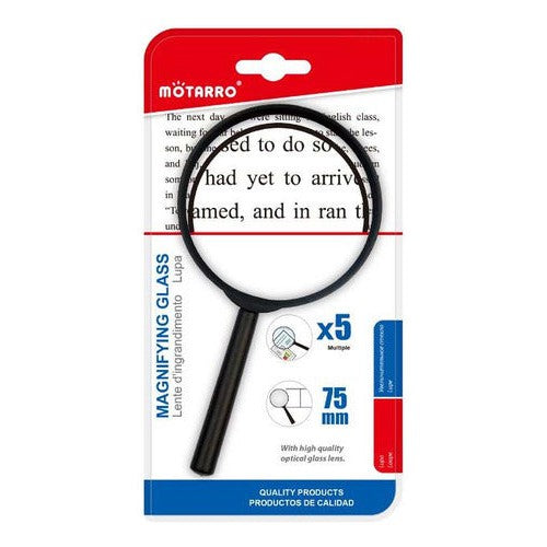 Lupa Escolar 75mm Aumento X5