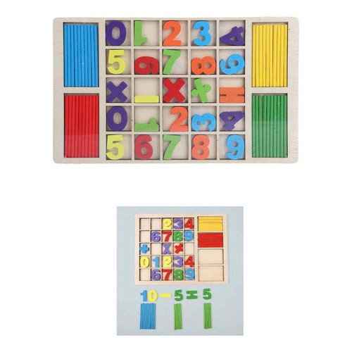 Juego Didáctico De Madera Matemáticas